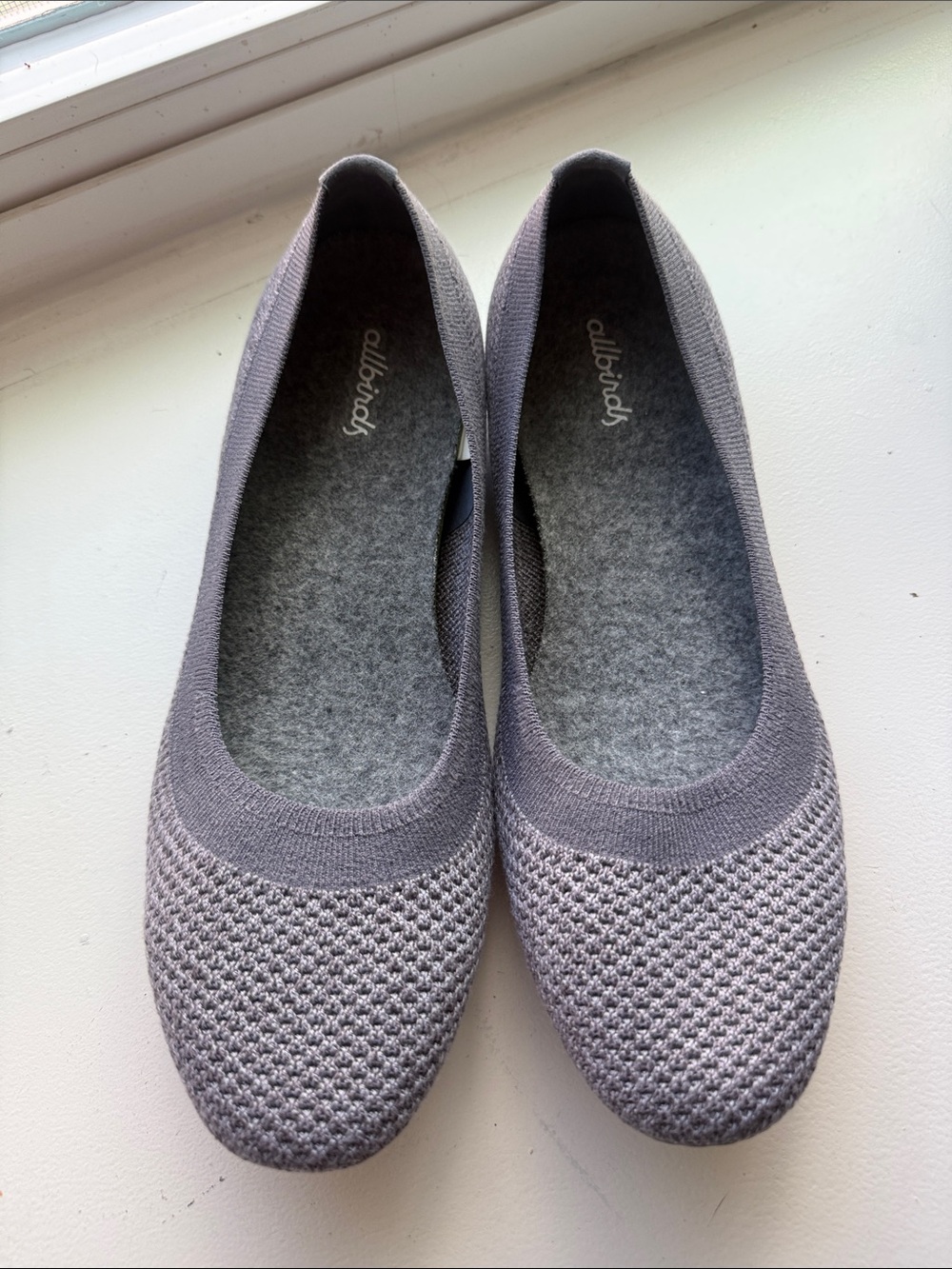 allbirds Women’s Light Gray Tree Breezers Flats NWOT 8.5